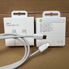 ORIGINAL 2 Cables For Apple iPhone  Charger Type C to C Cable Fast USB-C Lead