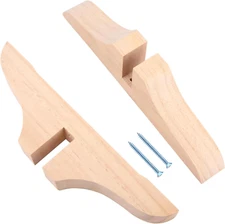 CALIDAKA 2Pcs Wooden Room Divider Stand Folding Privacy Screen Holder,Thickened 