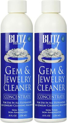 #ad #ad Blitz Gem amp; Jewelry Cleaner 8oz 2Pk Safe for Gold Silver Diamonds US MADE $11.90