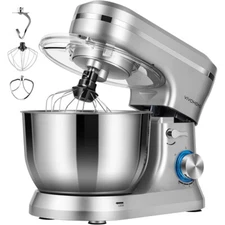 Stand Mixer 4.75QT 8-Speed 380W Tilt-Head Kitchen Electric Food Mixer with Bowl