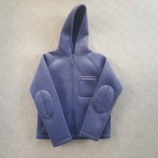 Next Lilac Velvet Style Long Sleeve Jacket, With Multiple Pockets, Hood, Size 8