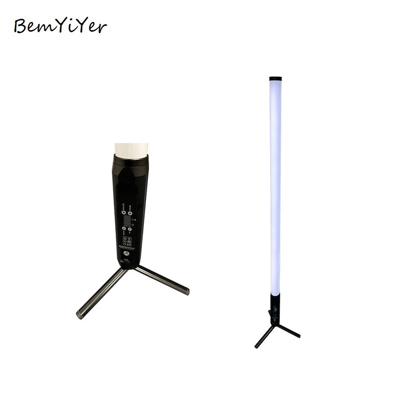 4pack DJ 360 degree Battery led tube lights Wireless DMX IR App RGBWA