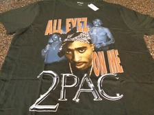 Old Navy 2Pac Tupac Shakur All Eyez on Me Large T-shirt Black NWT Tee