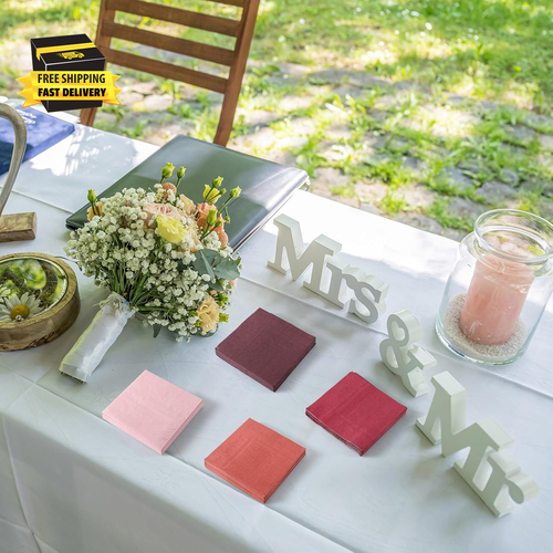 100 Pcs Cocktail Napkins Disposable Beverage Napkins Square Paper Dessert Tissue - Picture 4 of 6