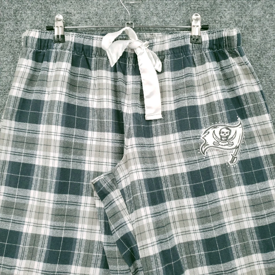 Pantalones de pijama Tampa Bay Buccaneers para mujer L grandes de fútbol a cuadros gris salón Foto 2 de 4