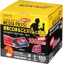 Kokuyo CD / DVD case media pass one accommodates 100 sheets black EDC-CME1 [7e4]