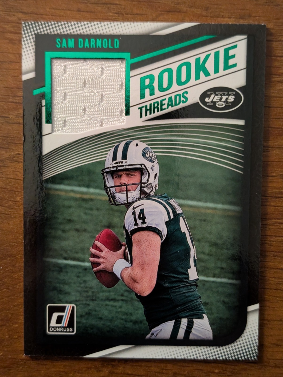 Sam Darnold 2018 Donruss Rookie Threads Green Jersey RC