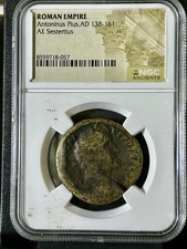 Roman Empire — Antoninus Pius Bronze Sestertius AS 138-161