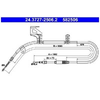 Handbremsseil Hinten Links FüR Skoda Superb 3U 2.5 2.8 01 Bis 08 ATE BDG Neu