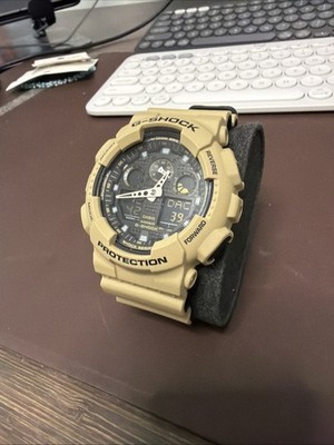Casio G-Shock GA100L-8A with Black Dial Wrist Watch for Men