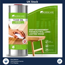 Teak Wood Oil for Indoor Furniture - Natural Silk Matt Finish 1L 31.99 per litre