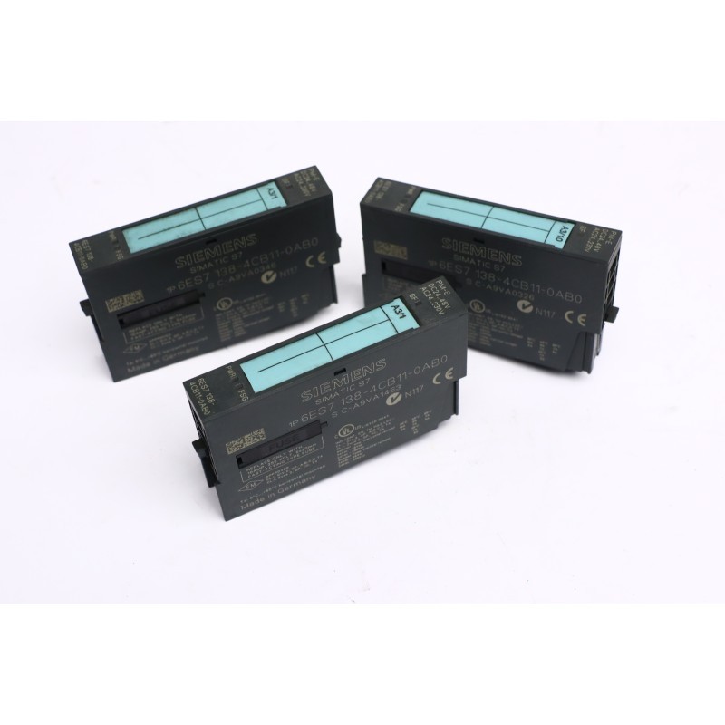 3Pcs Siemens SIMATIC S7 6ES7-138-4CB11-0AB0 (B303)