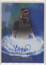 2021 Bowman Inception Primordial Prospects Blue Foil /75 Yiddi Cappe Auto 4t6