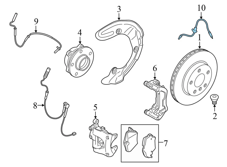 BMW 228I XDRIVE 2020-2024 gran cupé 2,0 L - manguera de freno delantero / línea 6854263 Foto 3 de 4
