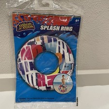 NEW Splash-N-Swim Pool Float Ring 17.5" In Kids 4 Inflatable Colorful Letters