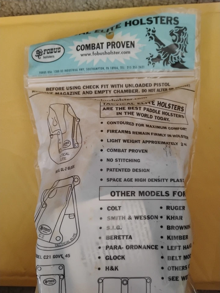 Fobus Elite Holster J357 Smith & Wesson S&W, Rossi, All J-Frame .38/.3 (G) - Image 3 of 4