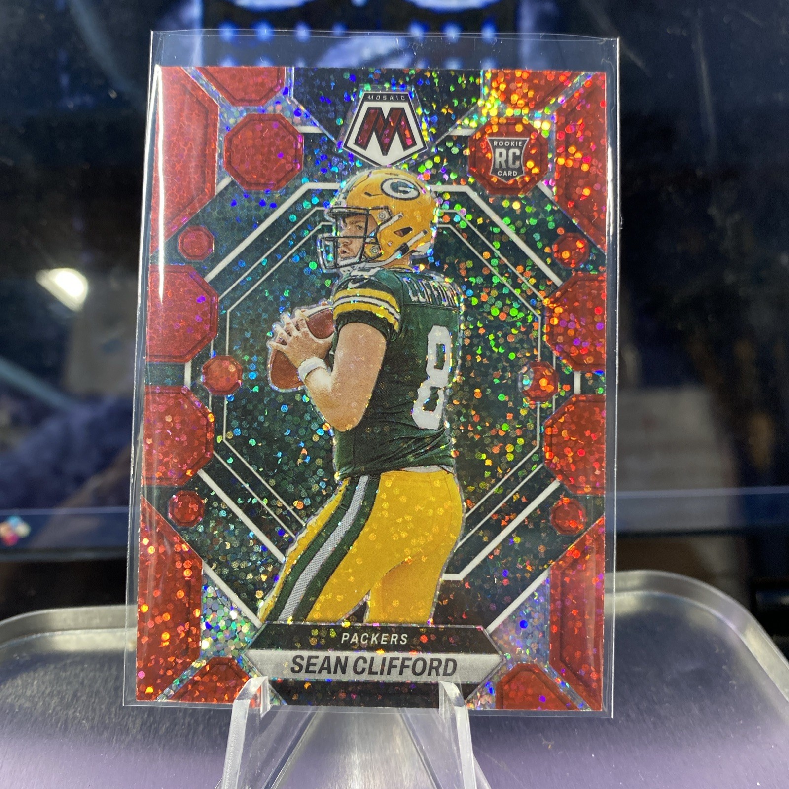 2023 Panini Mosaic Red Sparkle #361 Sean Clifford