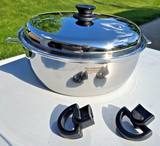 NEW Saladmaster 12 Qt 316Ti Stainless Steel Stock Pot HUGE Pan & Cover Cookware