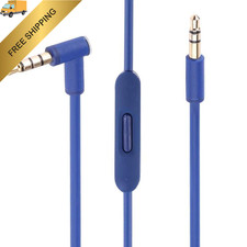 Solo Replacement 3.5mm Audio Cable Cord Wire with In-line Remote Blue