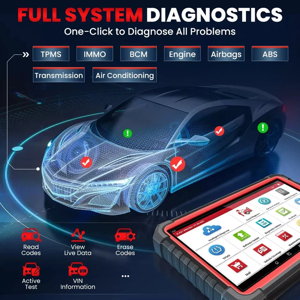 LAUNCH X431 PRO3S+ V5.0 PRO Bidirectional Car Diagnostic Scanner Tool Key Coding - image 3 of 4