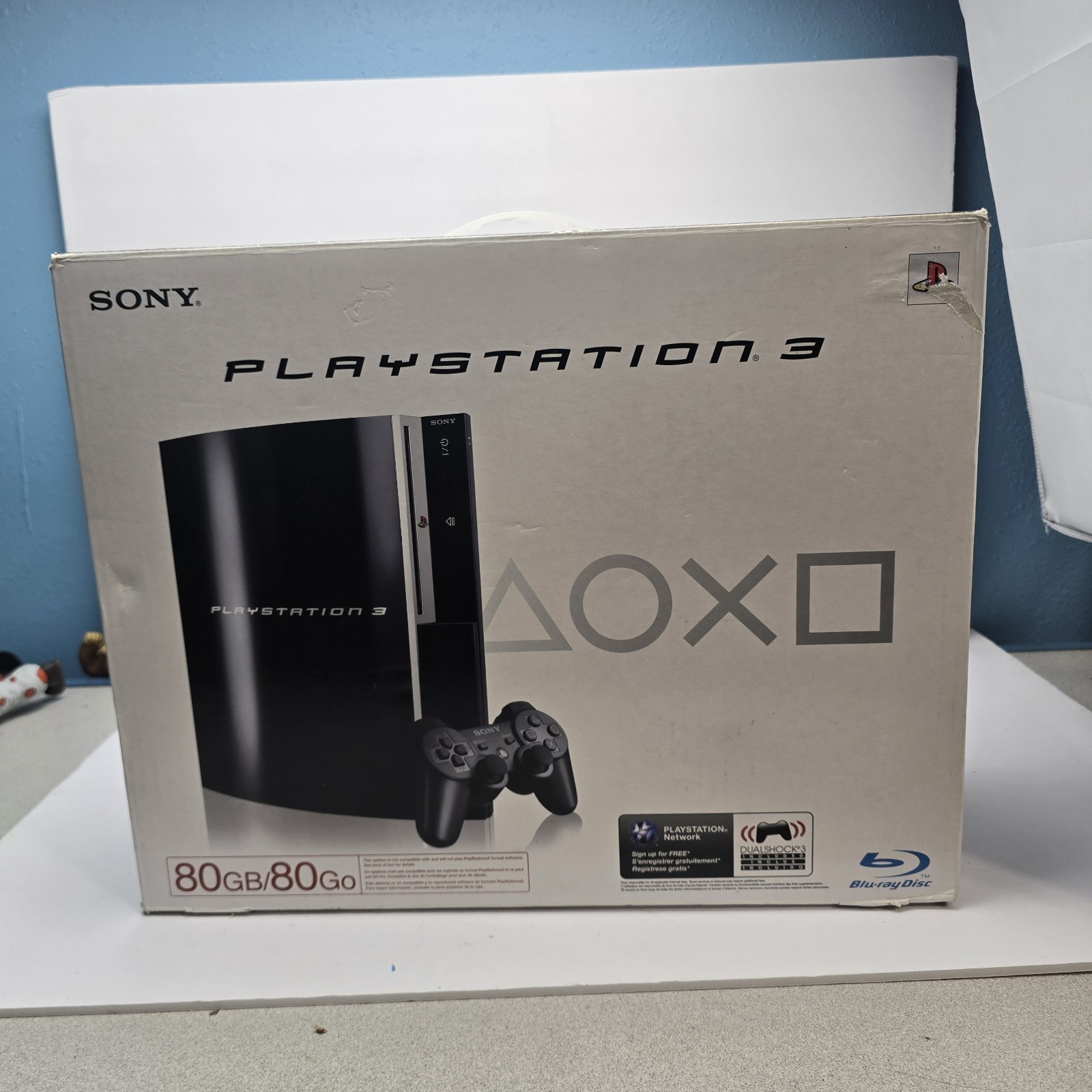 Sony PlayStation 3 CECHK01 80GB Console Black w/ Original Box & Accessories 