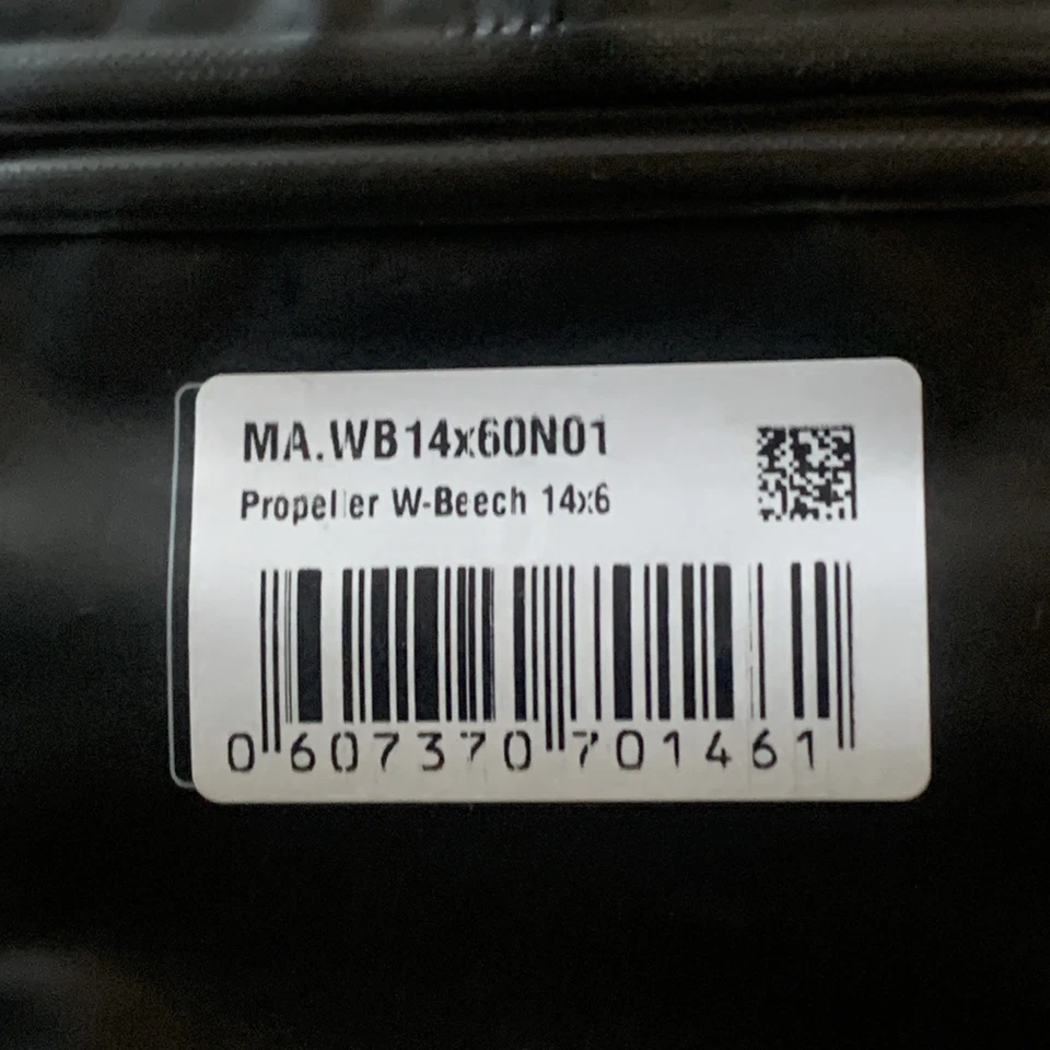 Master Airscrew 14x6 Beech Wood Propeller MAS1460B NEW - Image 2 of 3