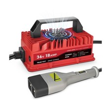 18 Amp Golf Cart Charger for 36 Volt EZGO TXT Lead Acid Battery with Upgraded...