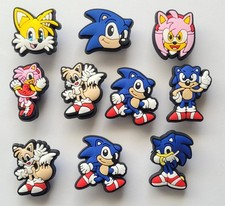 10 Pcs. Sonic shoe Charms For Crocs