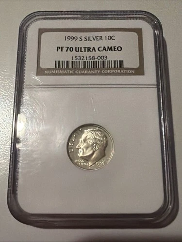 1999-S Silver Roosevelt Dime - NGC PF 70 Ultra Cameo