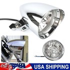 Chrome Bullet LED Headlight Assembly For Harley Sportster Bobber Chopper Softail