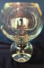 Studio Nova Heavy Blown Art Glass Elegant Exquisite Vintage Vase Poland-8.75"