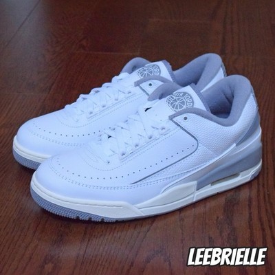Men's Size 8-13 - Jordan 2/3 2024 White Cement Grey Sail FD0383-101