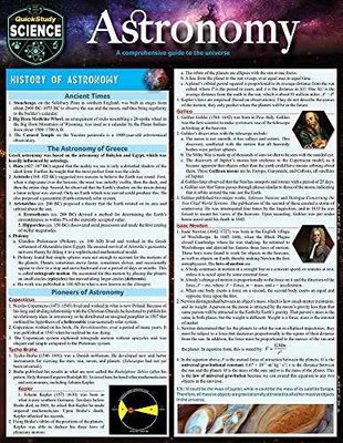 Astronomy (Quick Study Science) - Cards, by Roche John Ph.D. - Very Good j