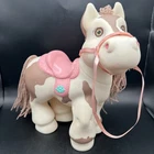 VTG 1992 Cabbage Patch Kids Crimp n Curl Pony Horse Bridle Coleco White Tan Pink
