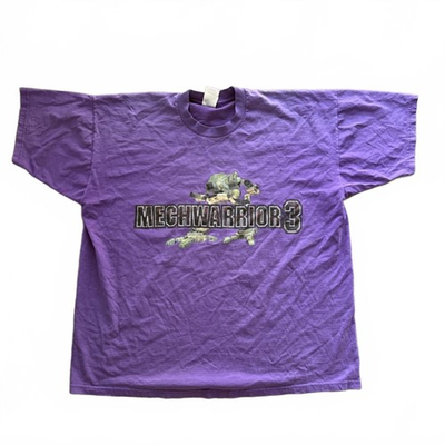 #ad #ad Vtg 1999 Mechwarrior 3 Purple Promo T Shirt Mens XXL Micro Prose Fasa Free Ship $255.00