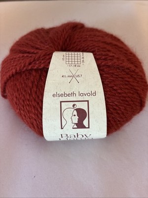 Elsebeth Lavold 100% Baby Llama Rust Yarn Peru 50 gm 109 Yds