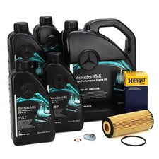 9L ORIGINAL AMG 0W40 Motor&ouml;l + HENGST &Ouml;lfilter f&uuml;r MERCEDES 63AMG 2781800009
