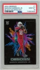 2024 Panini Obsidian Marvin Harrison Jr Black Color Blast PSA 10