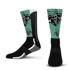 New - For Bare Feet WNBA NEW YORK LIBERTY Zoom II Crew Sock Size Medium