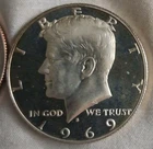 Kennedy 50c 20 Coins Mostly PF & DCAM. INC 1970 D UNC KEY DATE & 1969 S DCAM 40%