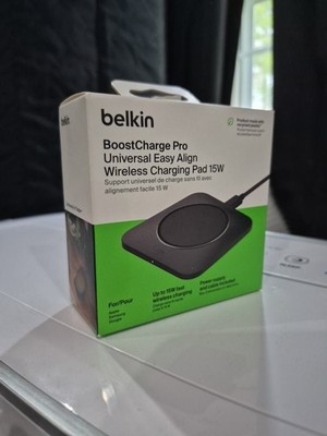 Belkin BoostCharge Pro 15W Wireless Charging Pad WIA007TTBK - Brand NEW