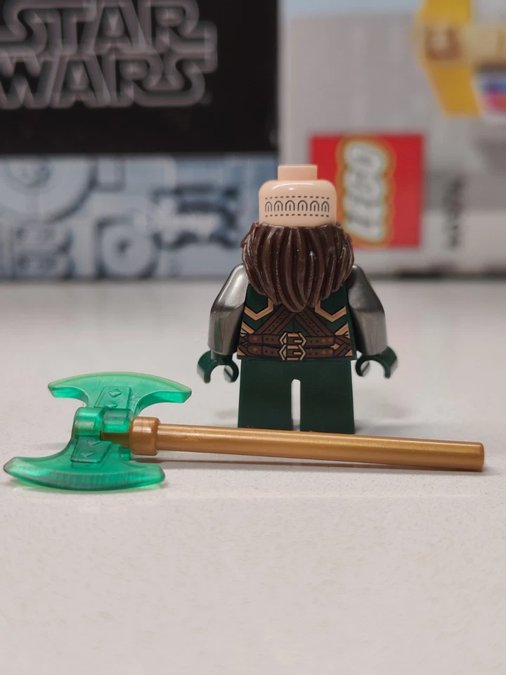 RARE The Hobbit Dwalin the Dwarf Custom Lego Minifigure LOTR 79018 lor095 - Image 3 of 3