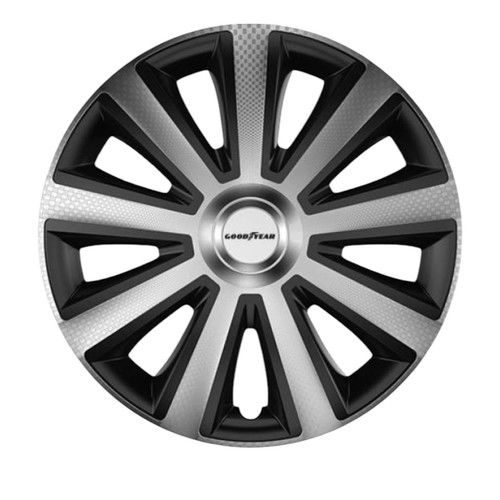 Goodyear Radzierblende Memphis Carbon 38 cm 16 Zoll schwarz silber 4 Stk - 10625 - Bild 1 von 1