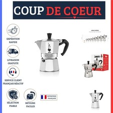 Bialetti Moka Express Cafetière Italienne 4 Tasses 190 ml Aluminium Argenté