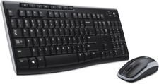 Logitech MK270 Wireless Keyboard and Mouse Combo for Windows, 2.4 GHz Wireless,