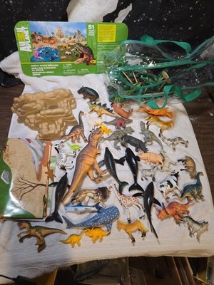 Animal Planet Mega Bag 51 Piece Animal Figures Educational Toy Set Used
