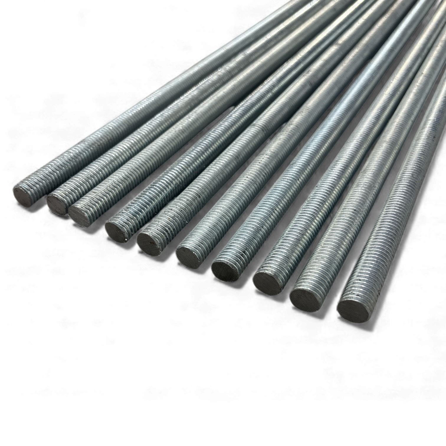 3/8"-16 TPI x 36 inches (10 Pack), Zinc Plated Steel Fully Threaded Rod