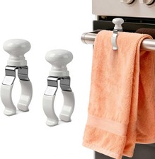 2-Pack Towel Clips for Kitchen Anti-Slip: No More Falling Towels  Fits Thick