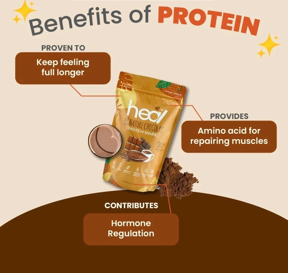Heal Signature Chocolate Whey Protein Powder – 540g (15 Servings) - Image 2 of 4