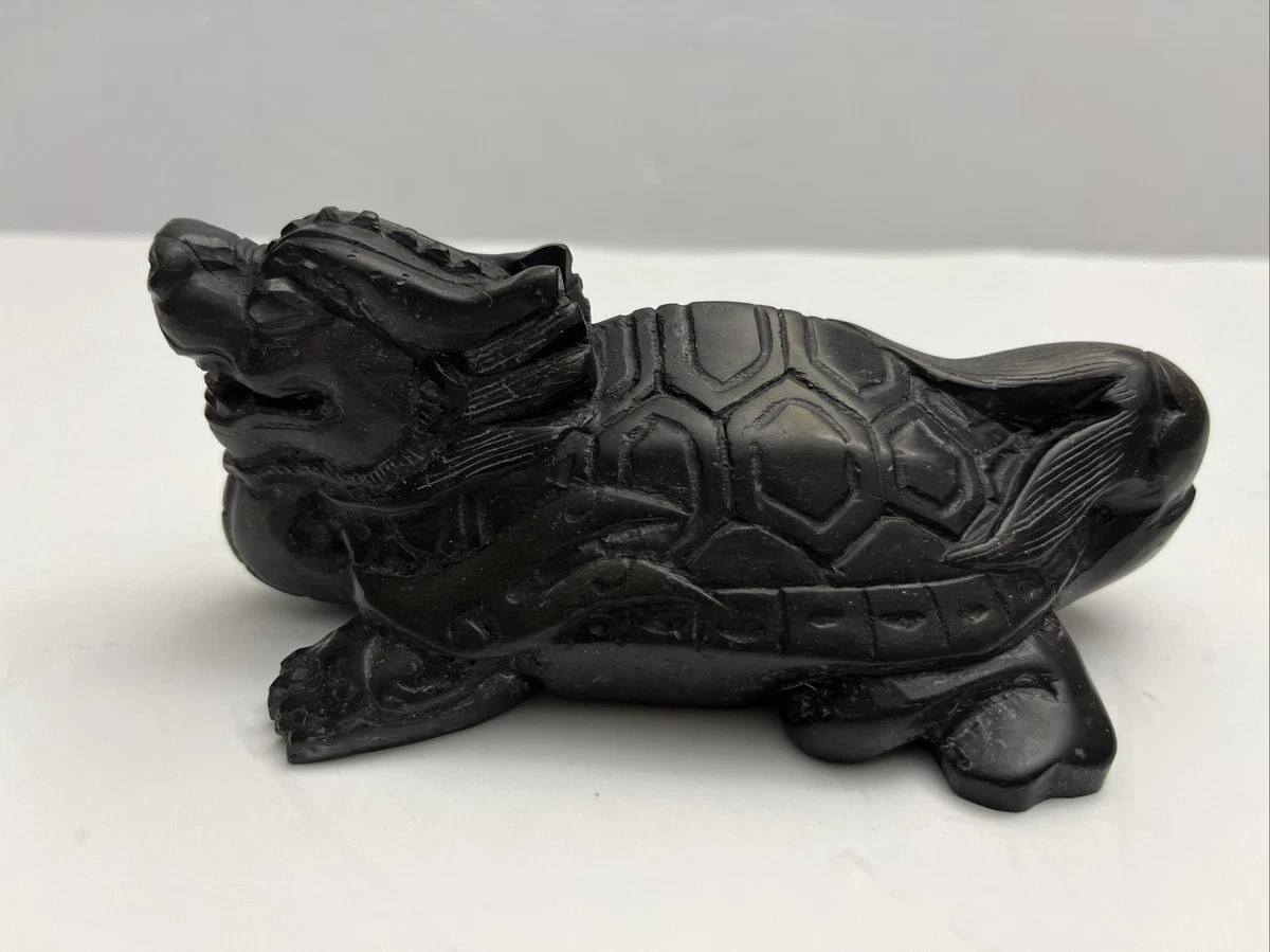骨董品？龍龟、凤龟？ 乌龟龙中国风石制雕像、雕像| eBay
